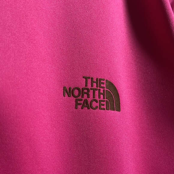 The North Face oldschool zippered sweatshirt color hot ponk/ fuchsia size L - Picture 3 of 7